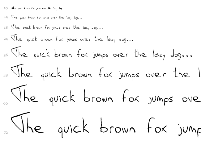 Mauro Grossi font waterfall